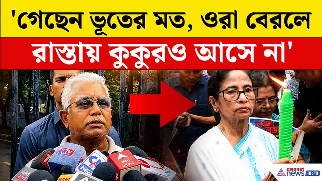 'গেছেন ভূতের মত, ওরা বেরলে রাস্তায় কুকুরও আসে না' মমতাকে ধুয়ে দিলেন দিলীপ!