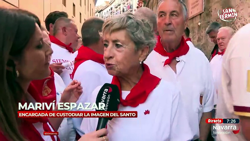Mariví Esparza: 'El 7 de julio colocas a San Fermín con nervios'