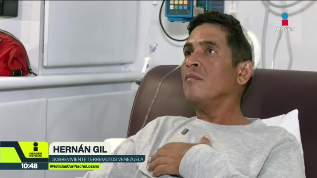Hernán Gil narra cómo sobrevivió ocho días bajo los escombros en Venezuela