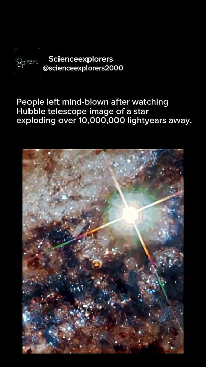 Star exploding over 10,000,000 lightyears away #milkyway #space