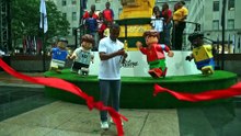 Nova Iorque exibe troféu gigante do Mundial em Lego