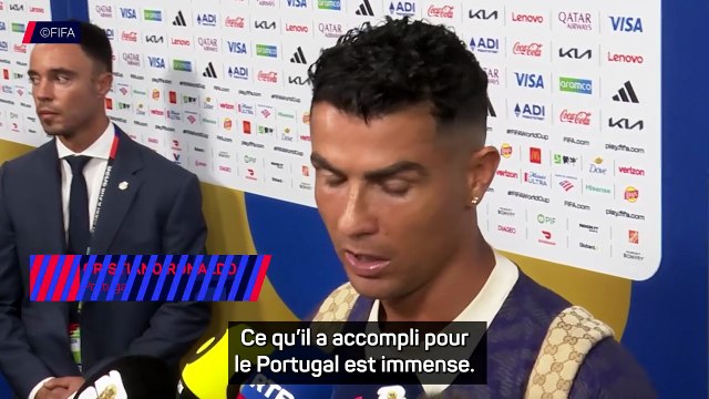 Ronaldo rend hommage à Martinez après l'élimination