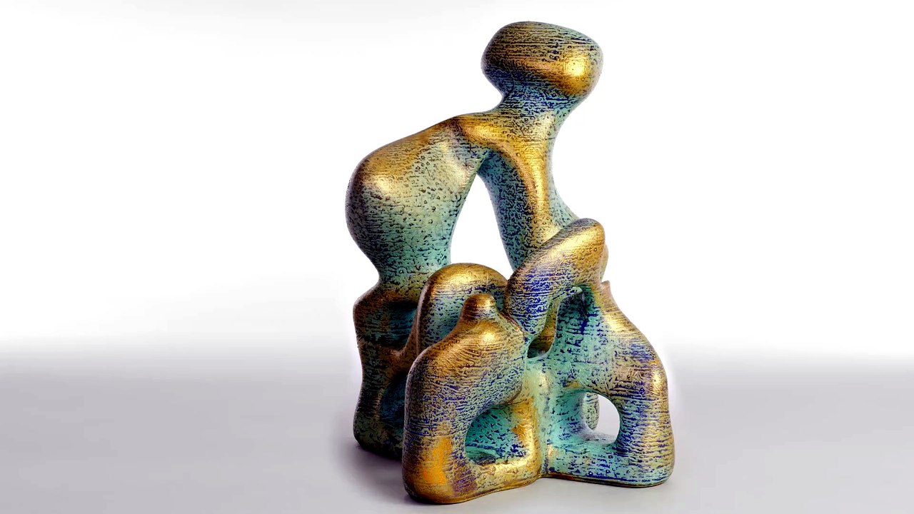 Daedalus and the Relish of the Toils of the Plains - sculpture
