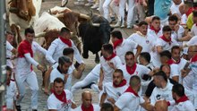Así ha sido el primer encierro de los Sanfermines 2026 por Fuente Ymbro
