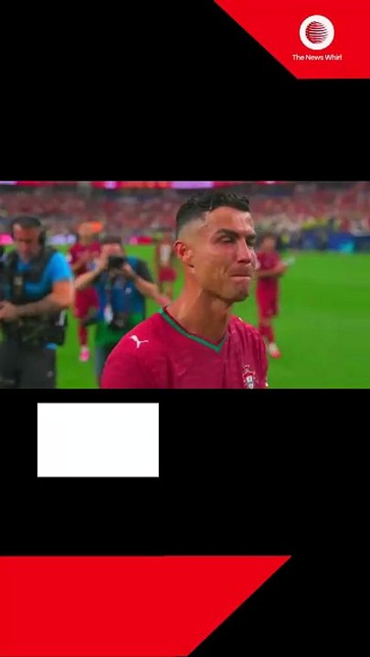 Cristiano Ronaldo breaks down in tears
