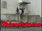 Skateboarder Splits his Asshole Open on a Bad Trick
