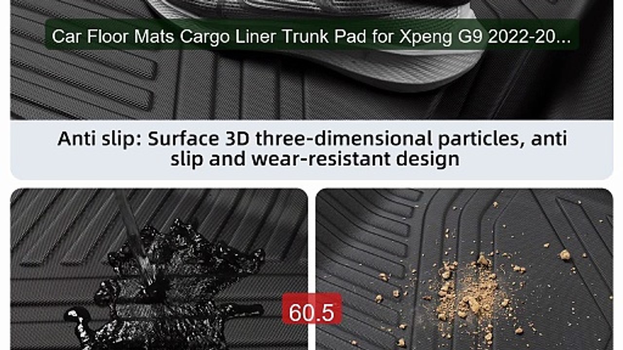 Car Floor Mats Cargo Liner Trunk Pad for Xpeng G9 2022-2025 TP... -- Best Buy 2026 | Great Quality!