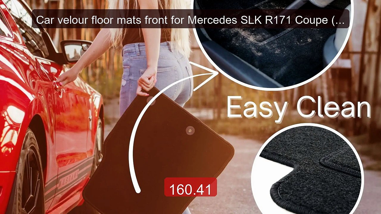 Car velour floor mats front for Mercedes SLK R171 Coupe (2004-2011... -- Best Deal 2026 | Shop Now!