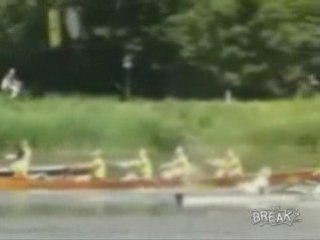 Starting Rope Rips Girl Out of Canoe