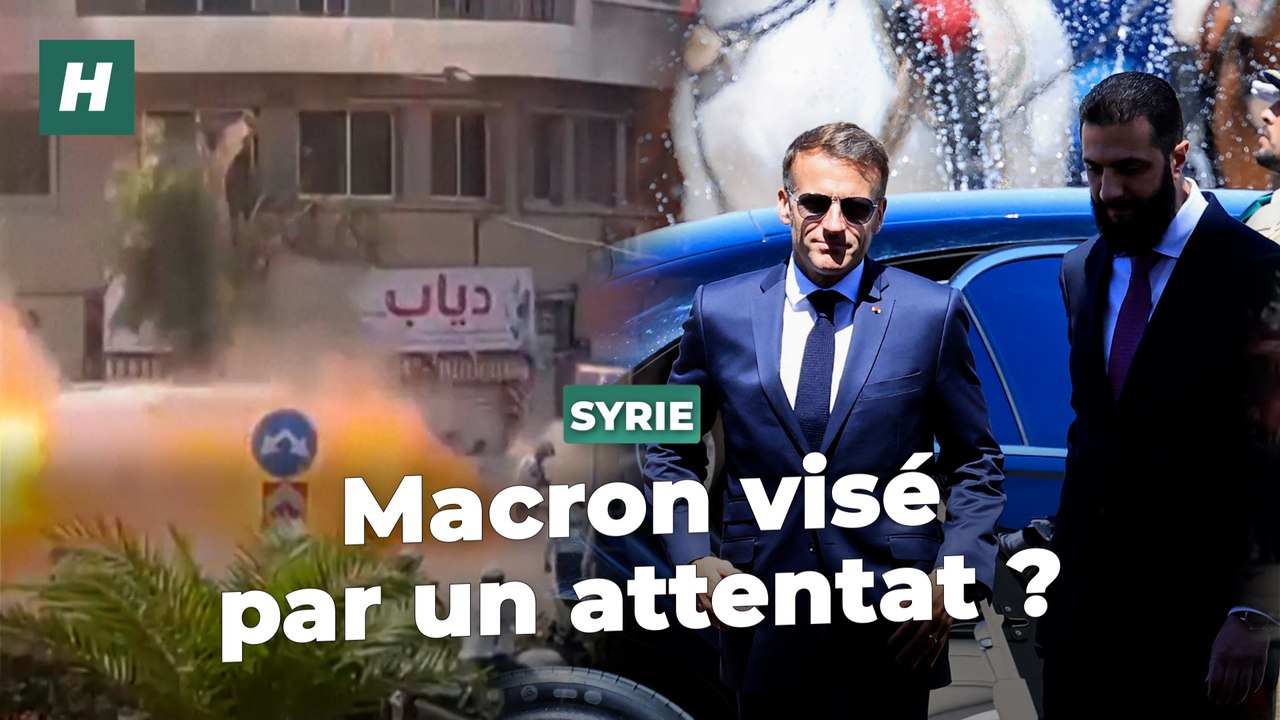 Des explosions à Damas près de l’hôtel où loge Emmanuel Macron, qui est sain et sauf