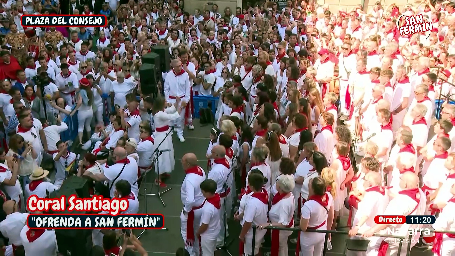 Momento histórico: 50 años cantando la Jota a San Fermín