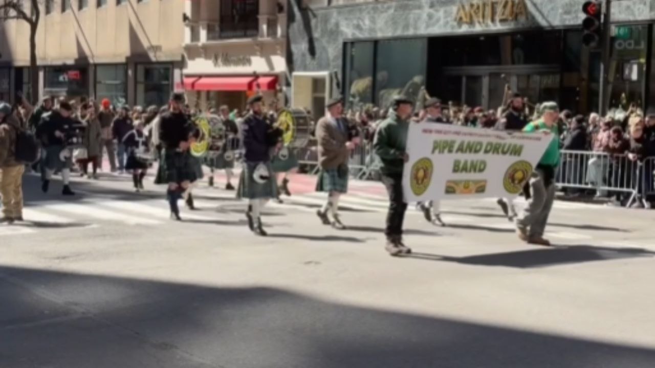 Fifth Avenue Fills With Marching Bands For St. Patrick’s Day