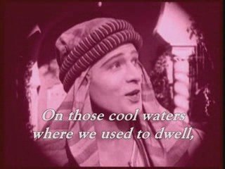 Rudolph Valentino Sings with Lyrics