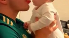 Dad cute baby viral video Dailymotion entertainment #foryou #viral #shortvideo #babydadvideo