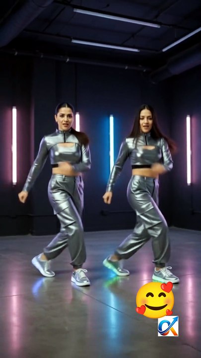 Sleek & Sync | The Ultimate Neon Hip-Hop Routine! 👯‍♀️✨ #dance #trending #breakdance #fypシ #facebookviral