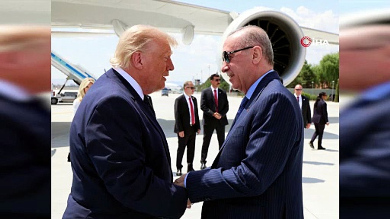 Cumhurbaşkanı Erdoğan, ABD Başkanı Trump’ı resmi törenle karşıladı