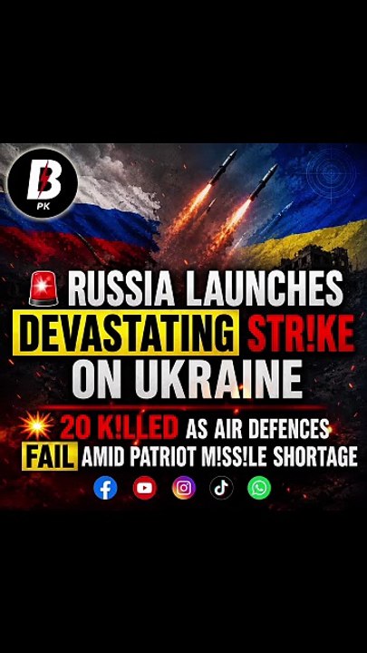 Russian strikes kill 20, exposing Ukraine's air-defence shortage