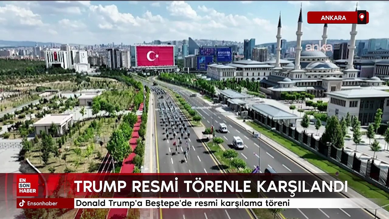 Donald Trump'a Beştepe'de resmi karşılama töreni