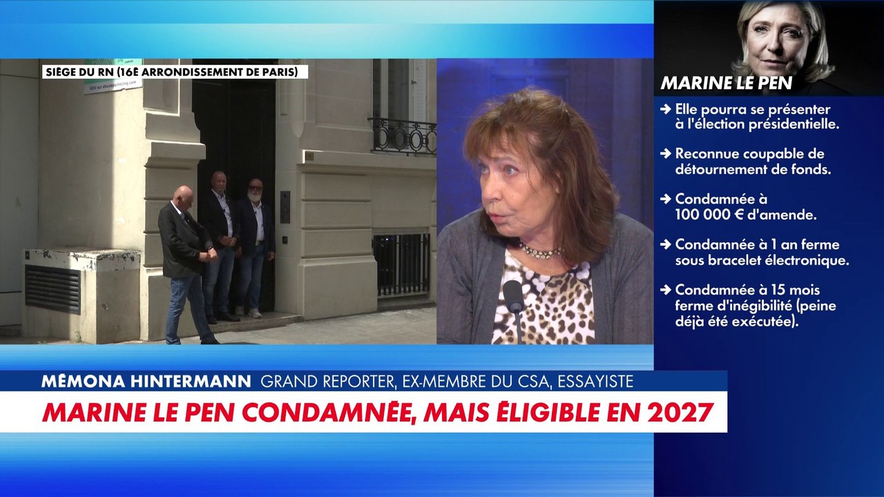 Mémona Hintermann : «Il ne fallait pas priver Marine Le Pen de cette élection»
