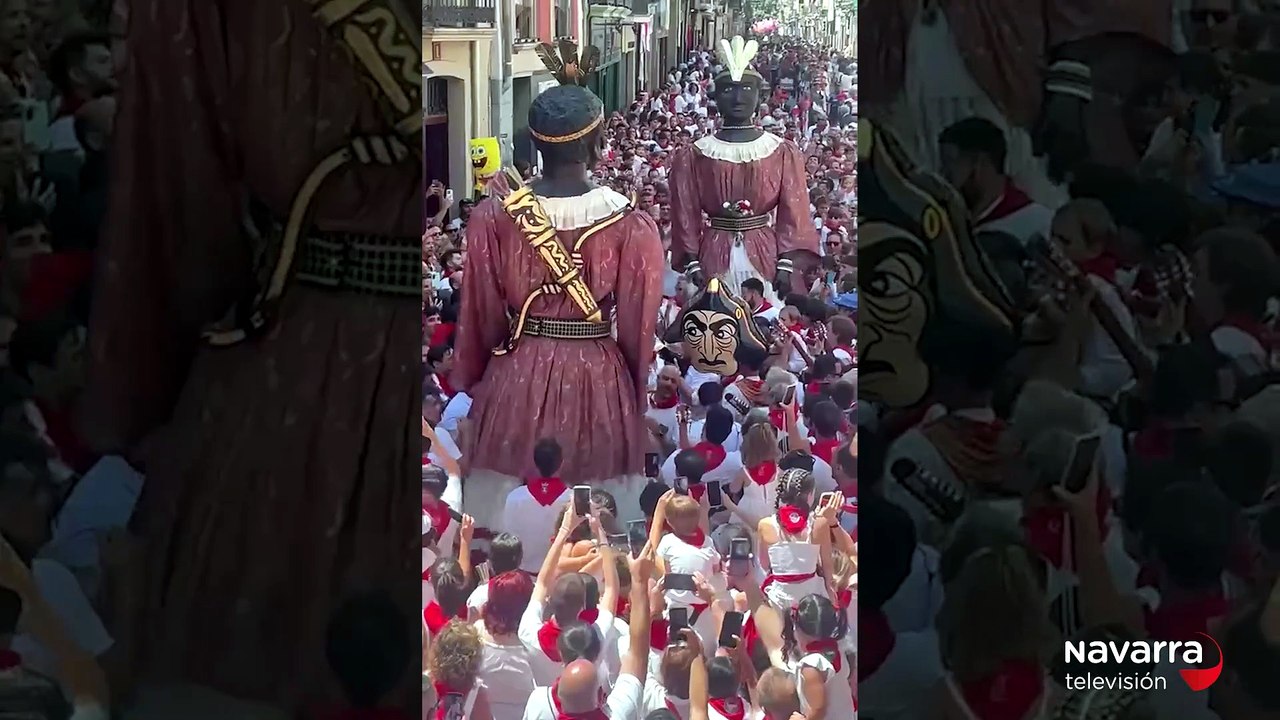 Braulia y Toko Toko bailan con la Cofradía de San Saturnino