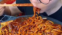 Mỳ lạnh siêu cay #mukbzng #spicy #eating #seafood #asmr
