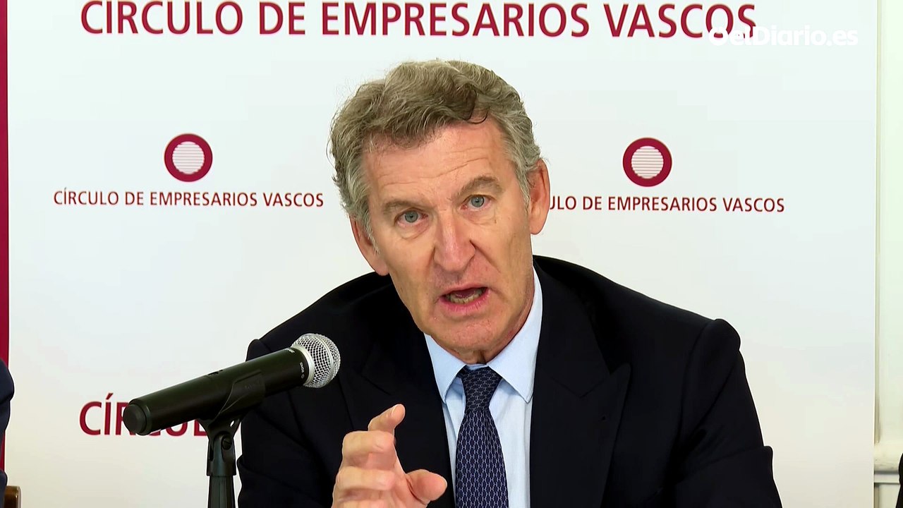 Feijóo apuesta ante empresarios vascos por recortar sueldo "y prestaciones" a los trabajadores de baja "con o sin acuerdo"