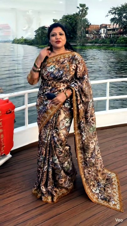 ✨ printed cotton silk saree