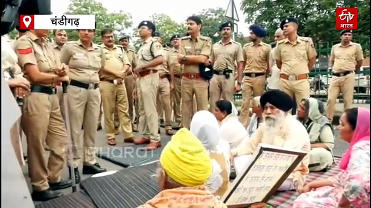 चंडीगढ़ में 1984 सिख दंगा पीड़ितों का प्रदर्शन, CM भगवंत मान से मुलाकात की मांग पर अड़े