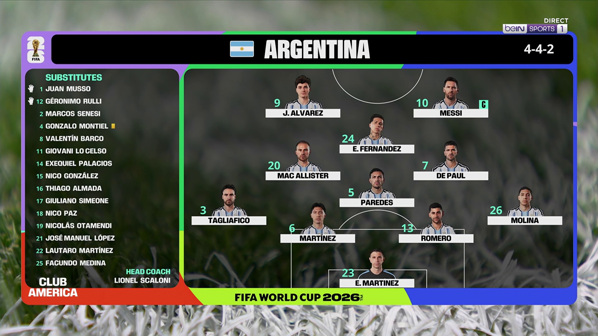 Coupe du Monde 2026 : un changement par ligne... La compo de l'Argentine face à l'Egypte