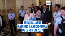 Marine Le Pen condenada a 45 meses de inelegibilidade, 30 com pena suspensa