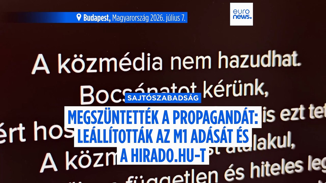Megszüntették a propagandát: leállították az M1 adását és a hirado.hu-t