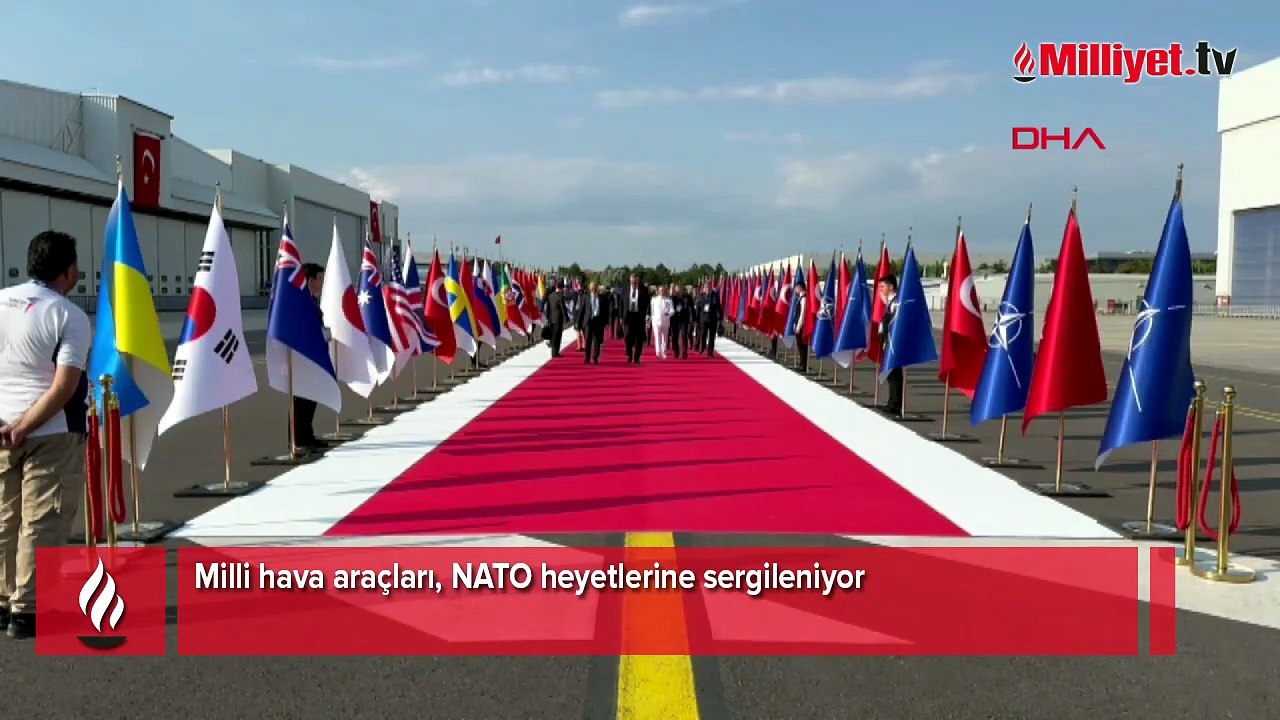 Milli hava araçları, NATO heyetlerine sergileniyor