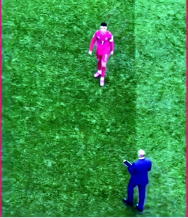 Cristiano Ronaldo ignoring Roberto Martinez and rightfully so!
