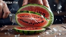 Water melon Easy way cutting Feeling relax