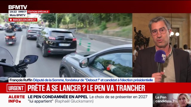 Procès en appel du RN: François Ruffin, député de la Somme, n'a aucun doute sur le fait que Marine Le Pen va se retirer de la campagne présidentielle