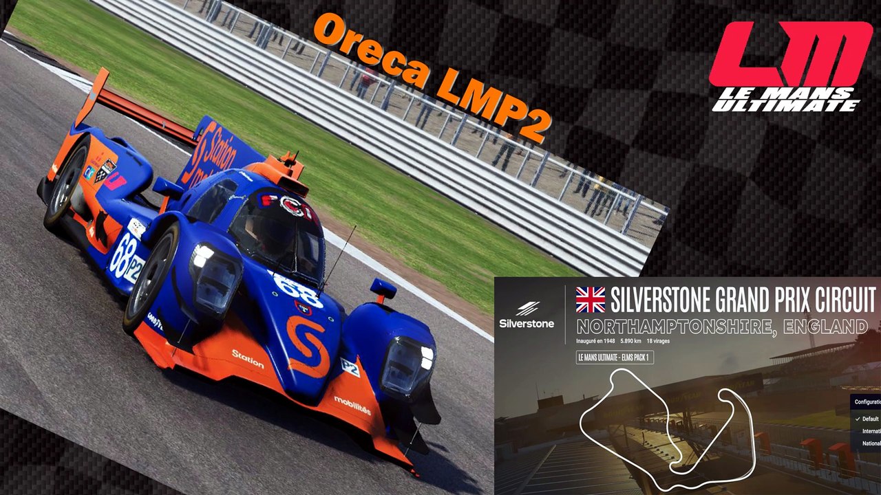 Tour de piste à Silverstone en LMP2 Oreca Gibson 07  sur Le Mans Ultimate