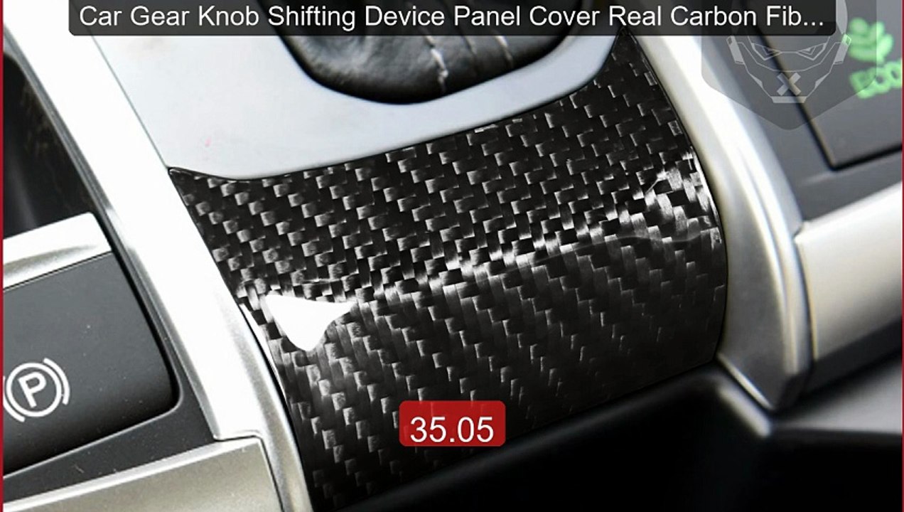 Car Gear Knob Shifting Device Panel Cover Real Carbon Fiber Trim F... -- Best Deal 2026 | Shop Now!