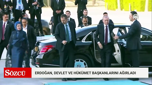 Cumhurbaşkanı Erdoğan, devlet ve hükümet başkanları ile eşleri onuruna resepsiyon verdi