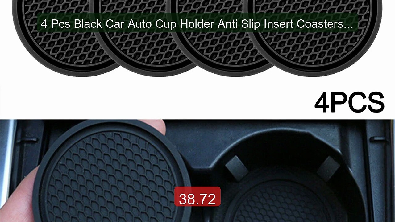 4 Pcs Black Car Auto Cup Holder Anti Slip Insert Coasters P... -- Top Pick 2026 | Unbeatable Price!
