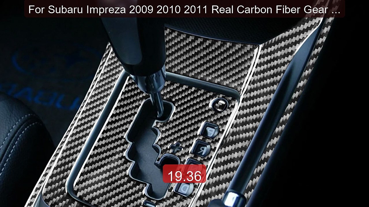 For Subaru Impreza 2009 2010 2011 Real Carbon Fiber Gear Shift... -- Hot Deal 2026 | Limited Offer!