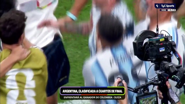 El festejo de la selección post victoria ante Egipto