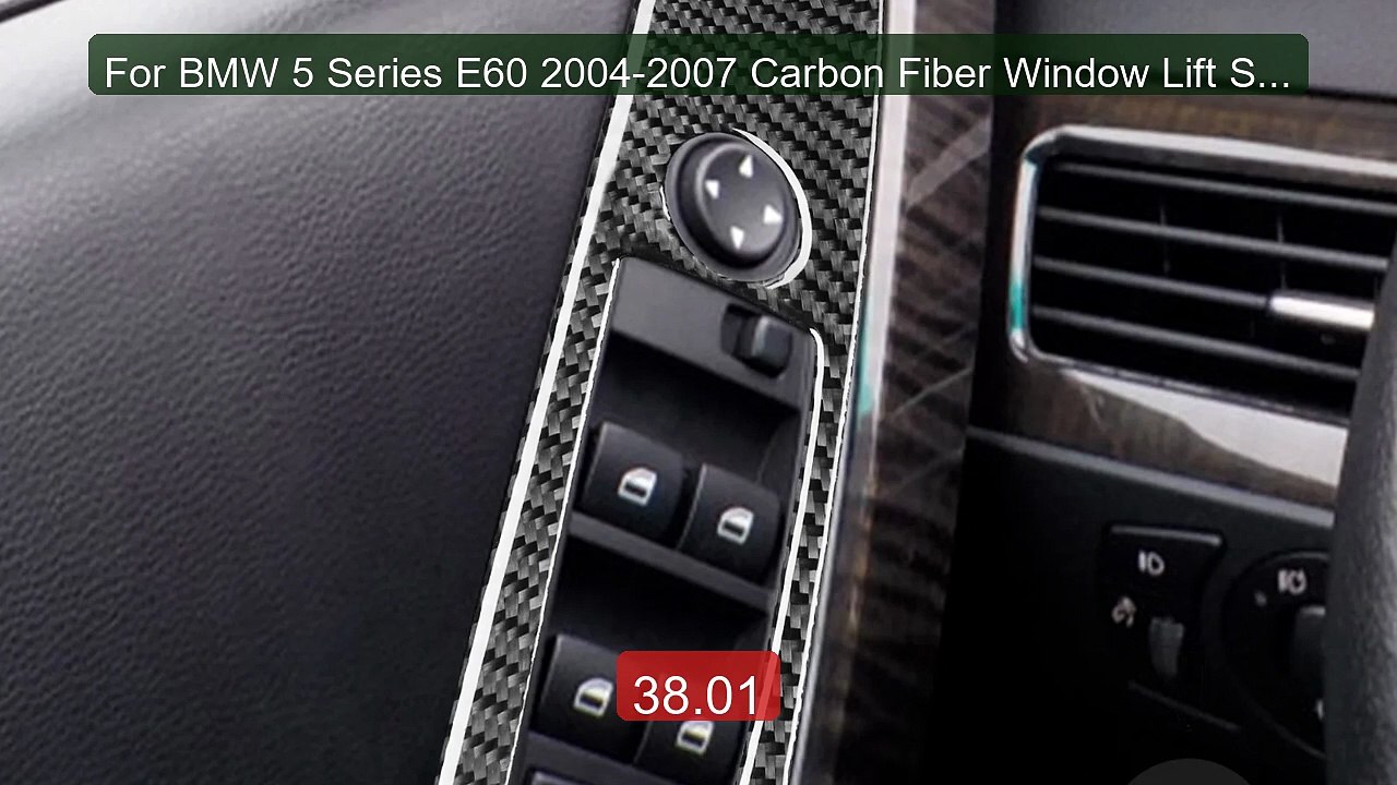 For BMW 5 Series E60 2004-2007 Carbon Fiber Window Lift Switch... -- Hot Deal 2026 | Limited Offer!