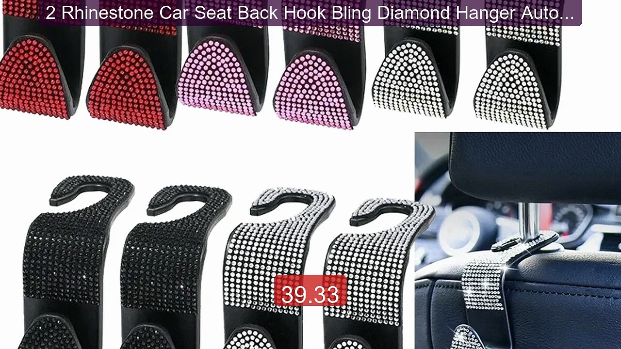 2 Rhinestone Car Seat Back Hook Bling Diamond Hanger Auto Back... -- Best Buy 2026 | Great Quality!