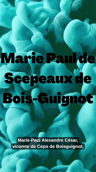 Marie Paul de Scépeaux de Bois-Guignot