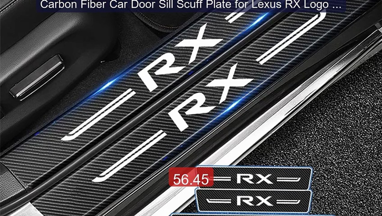 Carbon Fiber Car Door Sill Scuff Plate for Lexus RX Logo Au... -- Top Pick 2026 | Unbeatable Price!