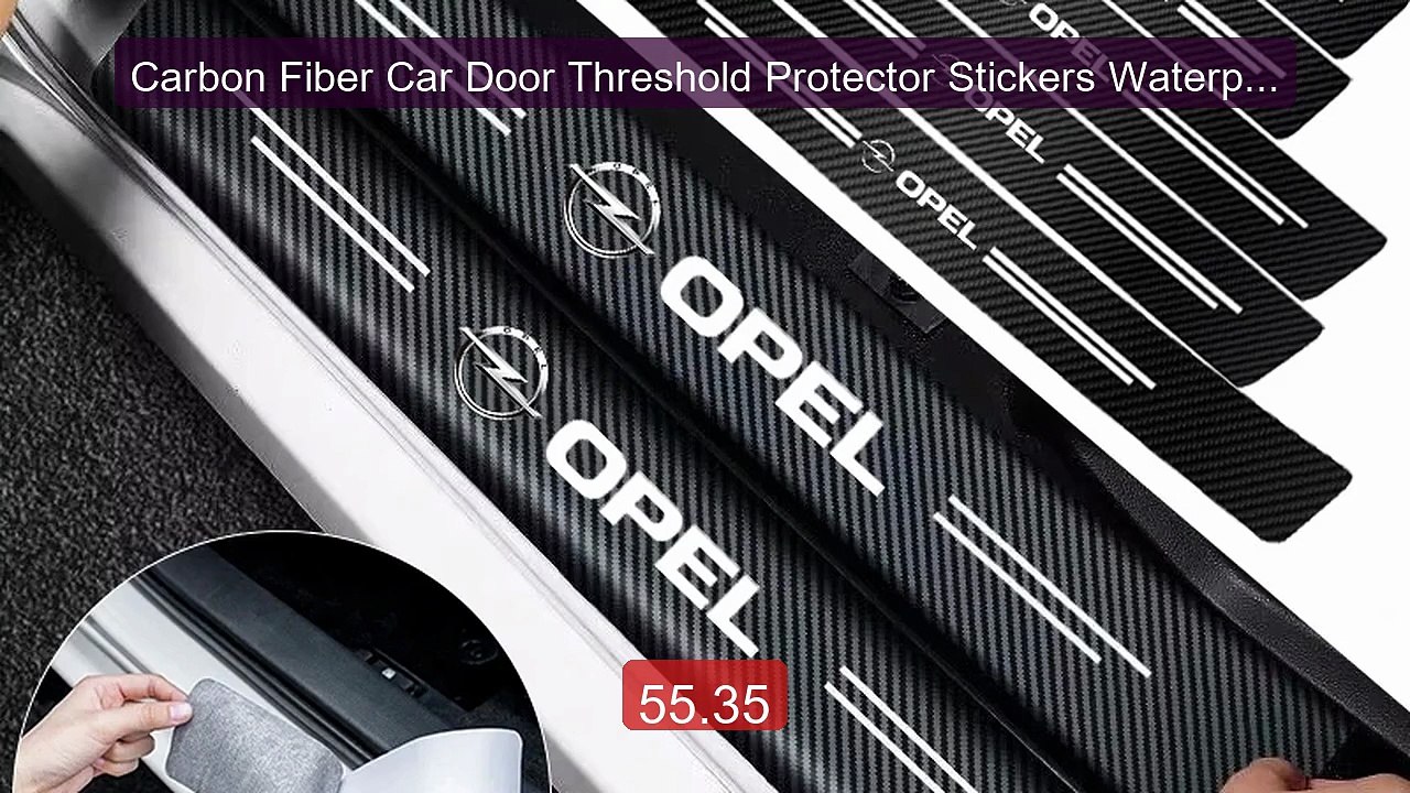 Carbon Fiber Car Door Threshold Protector Stickers Waterproof For O... -- Top Rated 2026 | Buy Now!