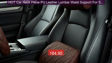 HOT Car Neck Pillow PU Leather Lumbar Waist Support For Seat M... -- Hot Deal 2026 | Limited Offer!