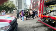 88 yaşındaki kadın alevlerin arasında mahsur kaldı