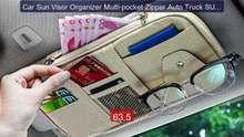 Car Sun Visor Organizer Multi-pocket Zipper Auto Truck SUV Sto... -- Hot Deal 2026 | Limited Offer!