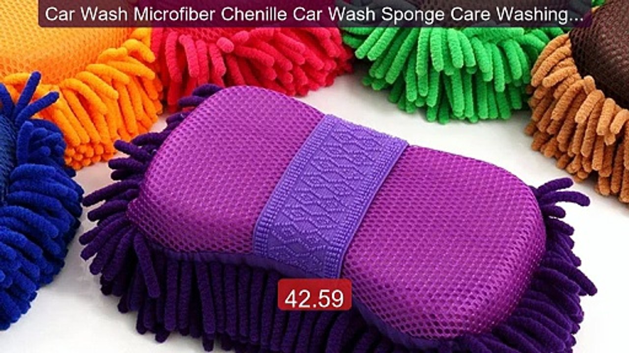 Car Wash Microfiber Chenille Car Wash Sponge Care Washing B... -- Top Pick 2026 | Unbeatable Price!